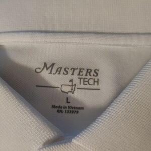 Masters Tech White Polo Shirt